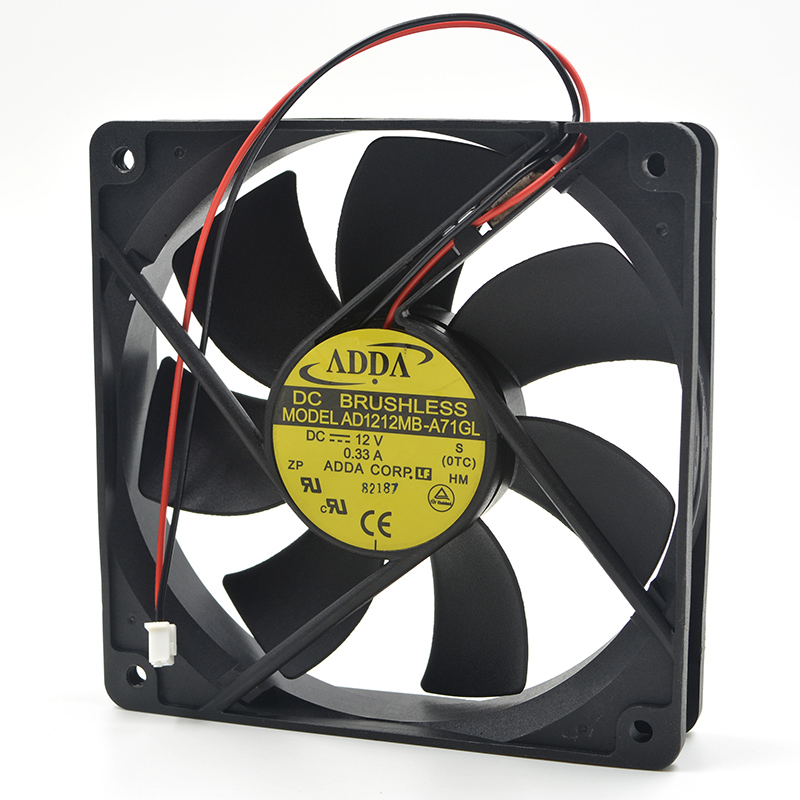ADDA 12cm 12025 12v 0.33A AD1212MB-A71L机箱静音电源专用风扇