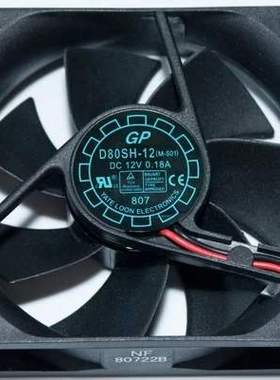 悦伦YALN D80SH-12 8025 12V 0.18A 8CM 静音机箱电源散热风扇