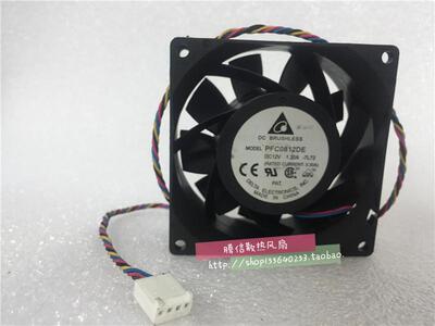原装台达 PFC0812DE 8038 12v 1.20A 4线PWM 大风量暴力 增压风扇
