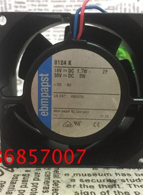 德国PAPST 8CM 24V 8038 TYP8124G K 18~30V 5W 全金属耐高温风扇