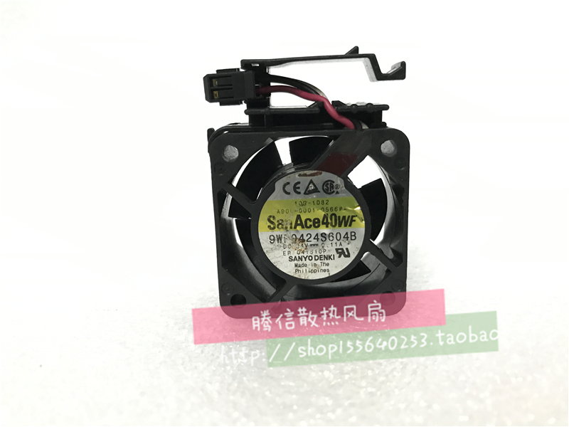 三洋SANYO发那科9WF0424S604B 4020 24V变频器0.11A散热风扇4CM