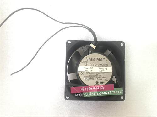 原装正品NMB 3110PS-12W-B30-A00 115V 6/5W 8025 金属框风扇