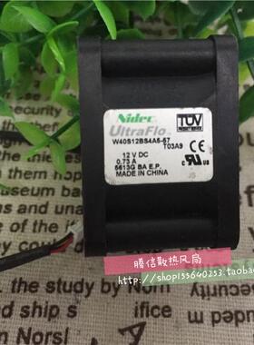 原装日本NIDEC W40S12BS4A5-574028 12V 0.73A 4CM大风量暴力风扇