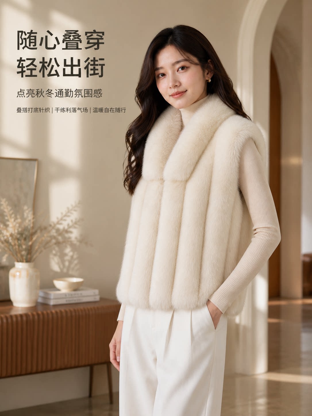 狐狸毛马甲女2026秋冬新款整皮真毛皮草马甲外套百搭显瘦保暖