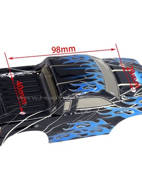 HBX海博星1/24配件24203大脚车壳黑蓝色遥控模型1/24卡车2078原厂
