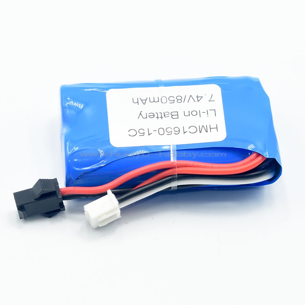 7.4V2S 850mAh 15C 锂电池SM-2P放电插头 遥控模型车越野攀爬大脚