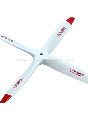 12x9油动4叶榉木正桨白色 甲醇 汽油发动机动力遥控模型飞机