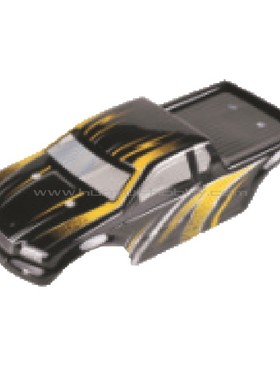 海博星hbx配件85981大脚车壳黄色+车身贴1/18遥控大脚车18859原厂