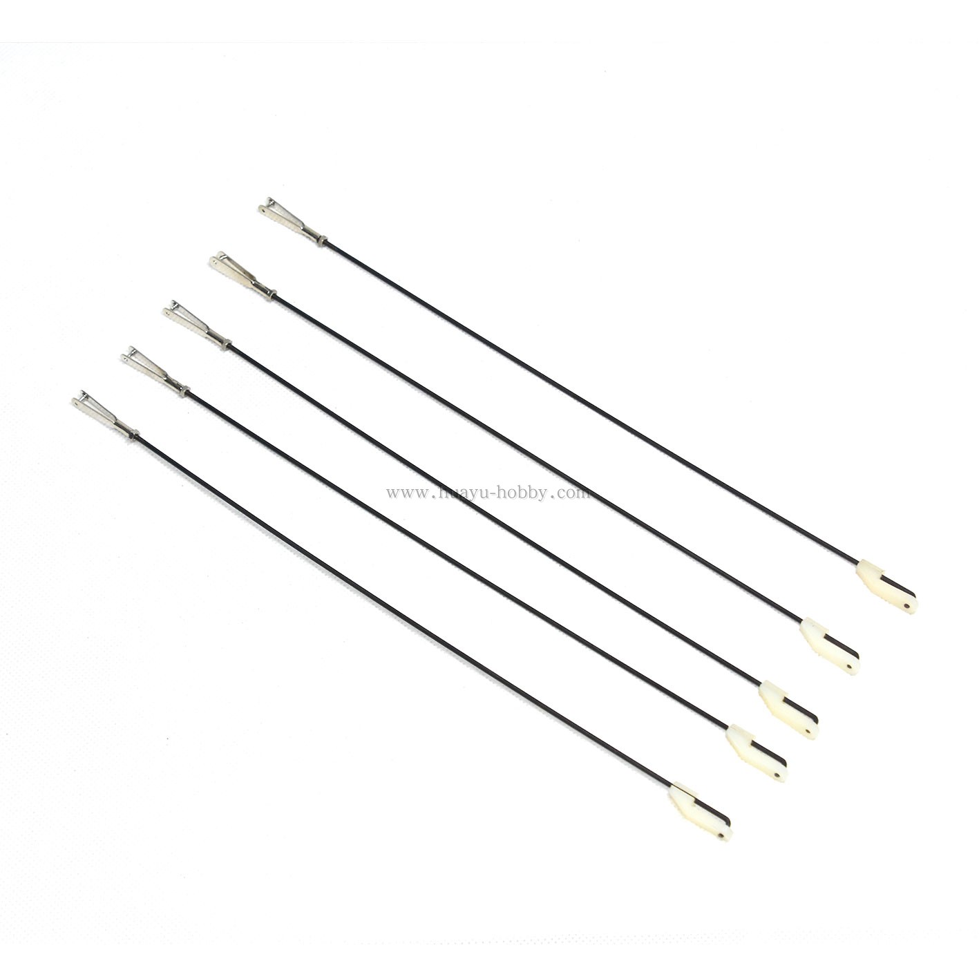 遥控飞机1.7xL250mm 钢线拉杆 1.8卡头+M2夹头 5条 航模配件