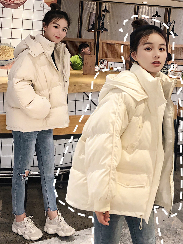 冬季羽绒棉服2021新款棉衣韩版反季面包服女冬装外套短款棉袄加厚