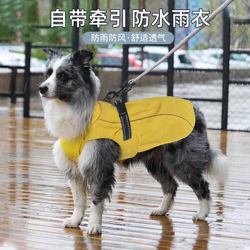 狗狗防水防风四季通用胸背雨衣
