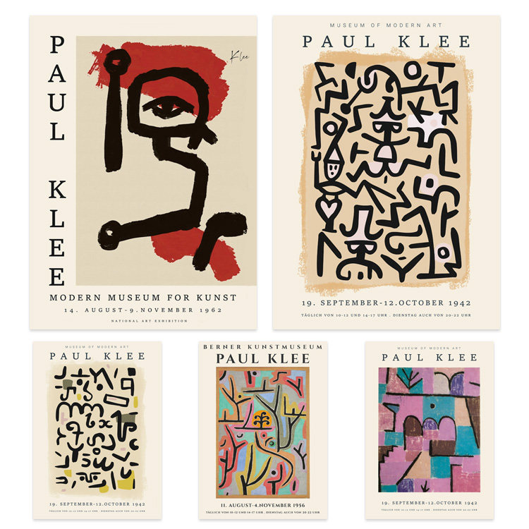 保罗克利paul klee原版装饰画海报 进口艺术纸海报画芯