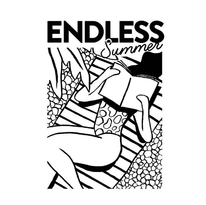 summer | 清新夏日 设计师款复古波普风 家居装饰海报 沙滩系列