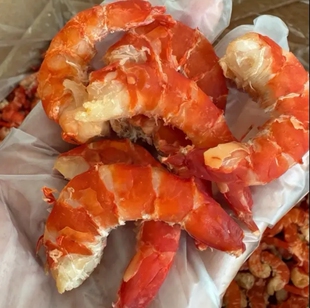 （中号）纯野生海捕九节虾虾仁虾尾纯肉干货大海米无盐 即食9成干