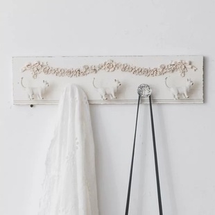 门后挂钩一排玄关创意长条宿舍壁挂卧室墙壁墙上可爱少女