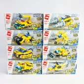 奇妙积木极速锋影战车八合一变形儿童益智创意小颗粒拼装 玩具礼物