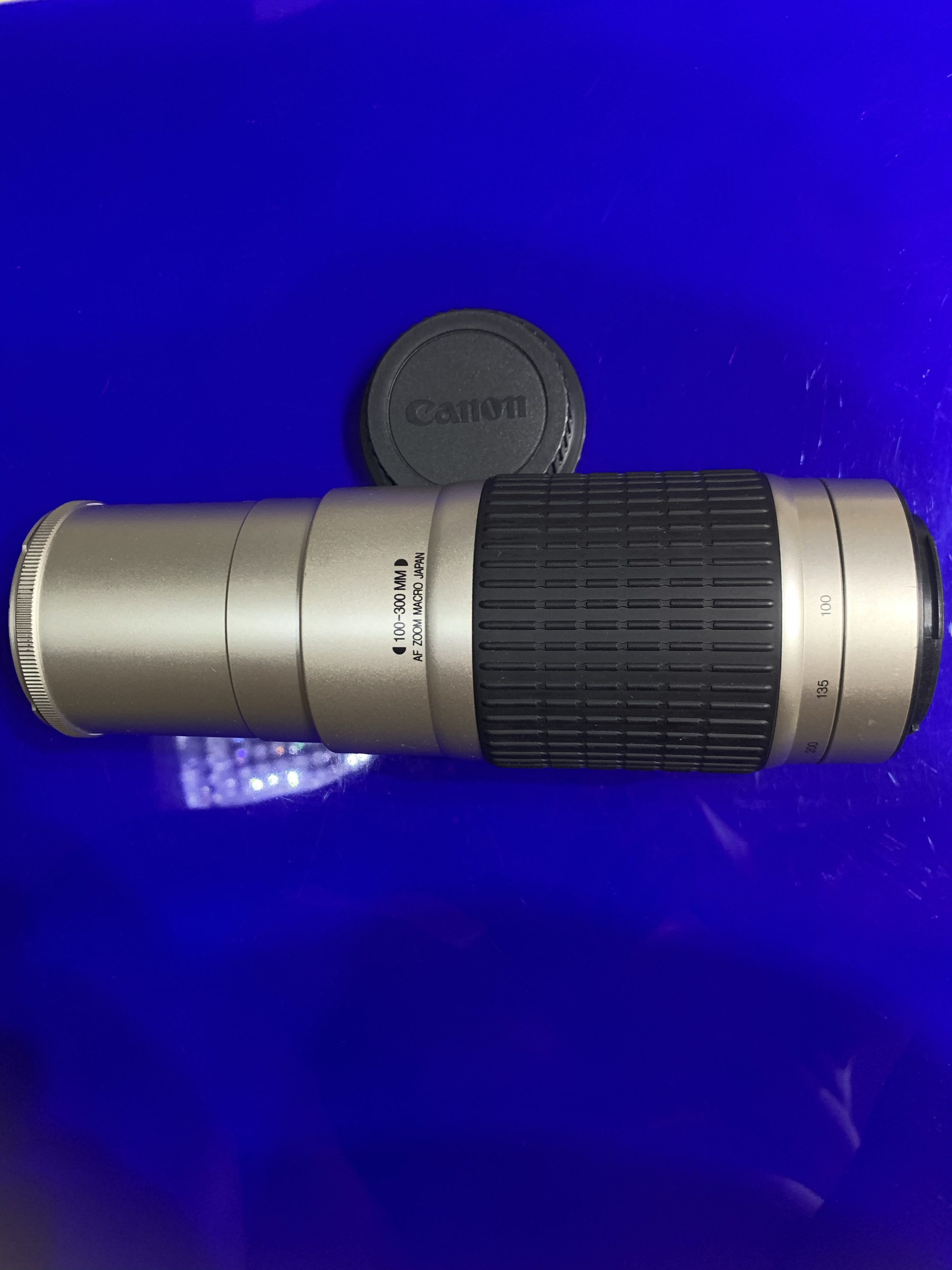 佳能EF口 COSINA100-300mm/5.6-6.7长焦自动镜头蔡司镜片升级银头