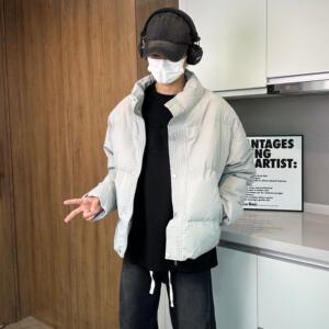 美式cleanfit短款棉服棉衣男冬季加厚面包服高级宽松休闲棉袄外套