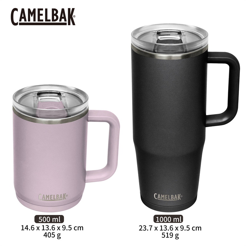 7折美国CamelBak驼峰户外带盖手柄不锈钢桌面保温保冷咖啡杯水杯