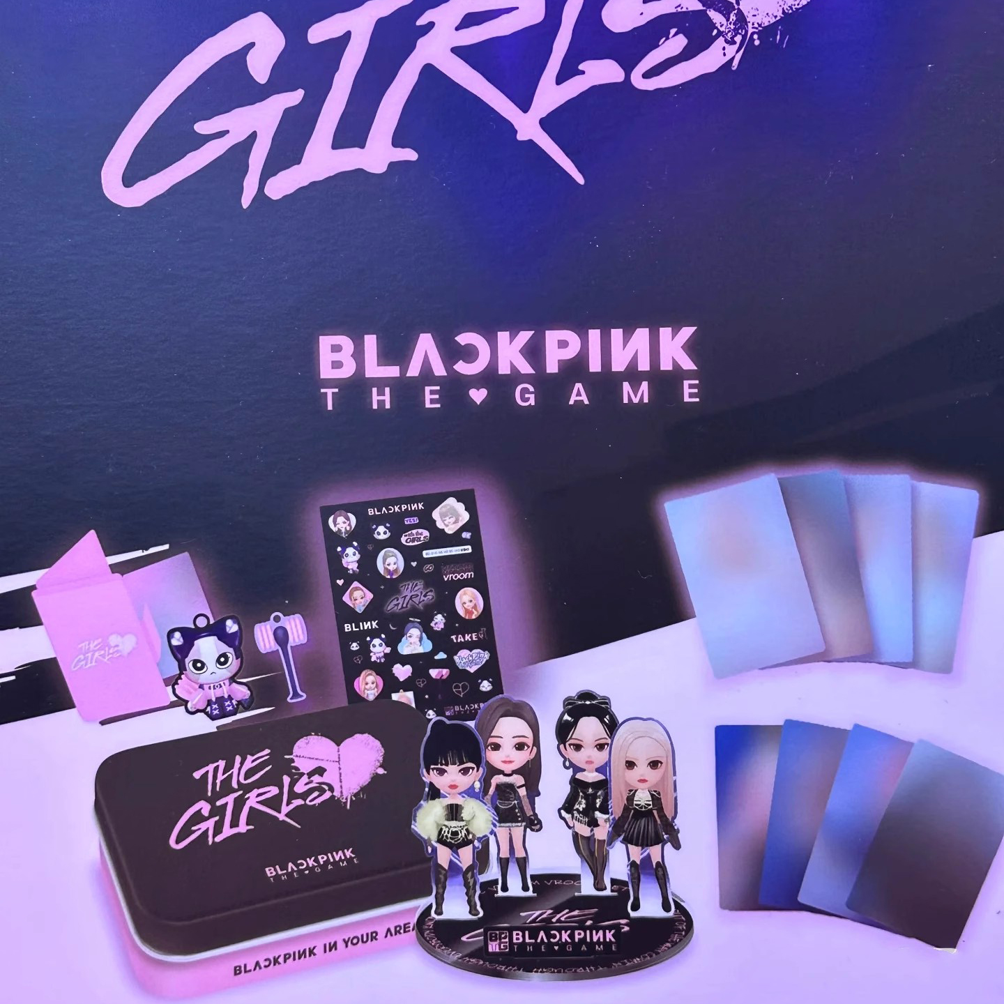 官方正版blackpink粉墨应援棒黑粉锤毛绒可爱手机挂饰钥匙扣周边