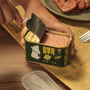 猪掌门年代午餐肉罐头即食泡面螺蛳粉伴侣火锅食材早餐搭档罐装