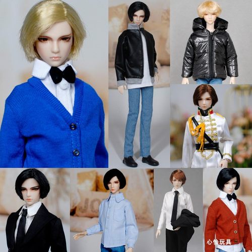 心怡娃娃doll6分男朋友宇哥OB休闲衣裤momoko背心T恤牛仔裤配件