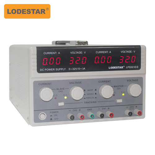 深圳LODESTATR乐达LPS323DII数显双路直流稳压电源32V3A线性电源