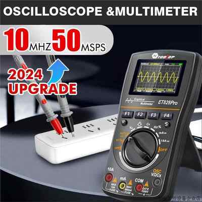 ET828PRO OscilloscopeMultimeter 10MHZ50MSPS SamplingRate Osc