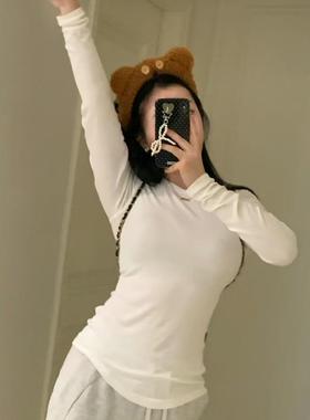 同款Hold Tight女士瑜伽健身螺纹弹力打底衫修身圆领长袖T恤