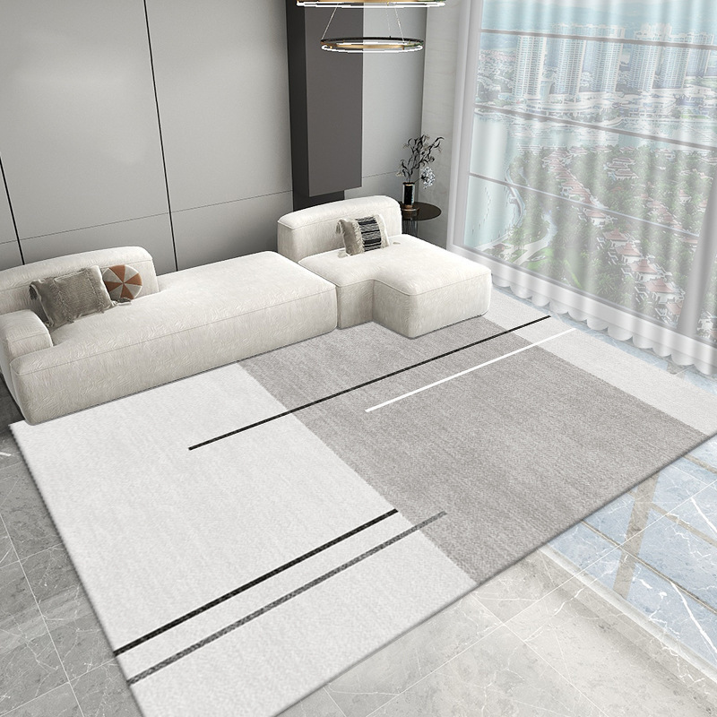 北欧客厅地毯沙发茶几毯轻奢家用卧室床边毯侘寂风入户门防滑地垫