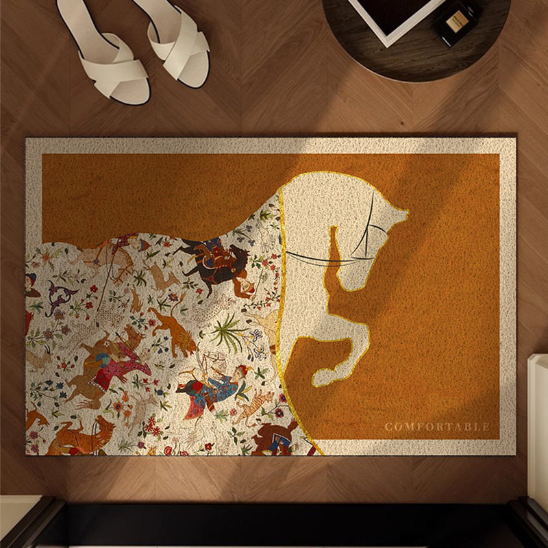 中古风丝圈地垫进门刮沙蹭土脚垫换鞋区PVC可裁剪脚垫入户门地垫,女士内衣/男士内衣/家居服,晨袍,淘宝优惠券,粉丝福利购,淘宝优惠卷