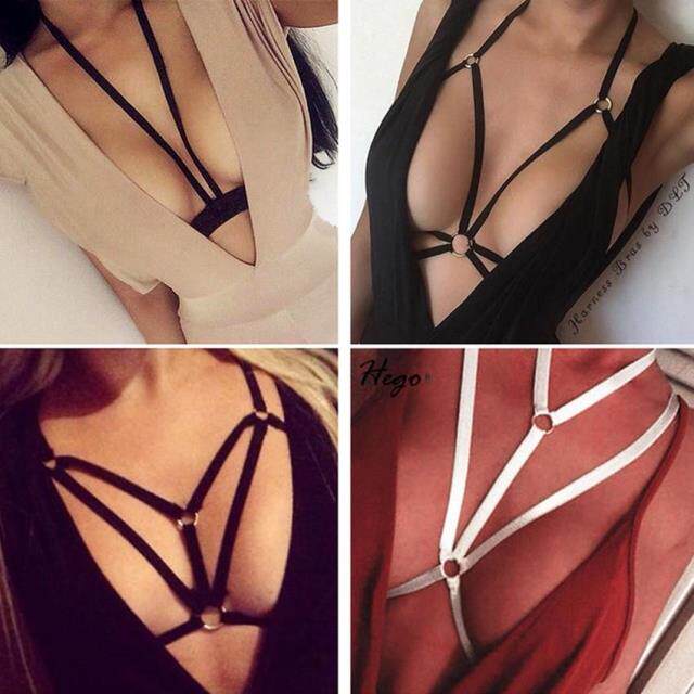 夜店酒吧性感时尚配饰捆绑文胸衣欧美胸部松紧弹力绑带演出服