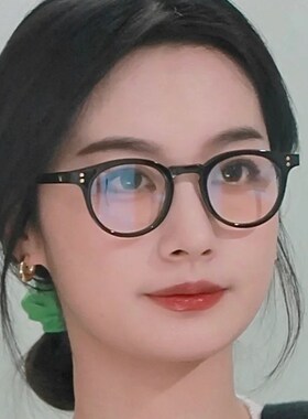 素颜神器小框黑色眼镜配近视韩版时尚凹造型复古透明框架小脸男女