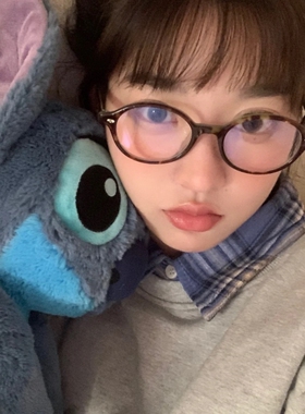 椭圆豹纹玳瑁色书呆子近视眼镜男女复古可爱学生防蓝光素颜框架