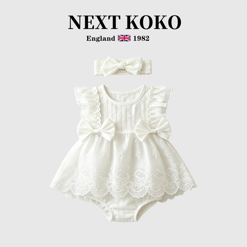 英国童装婴儿夏季满月纯
