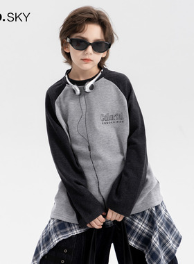 anothersky 男童冬季保暖t恤儿童装打底衫2025新款长袖加厚上衣