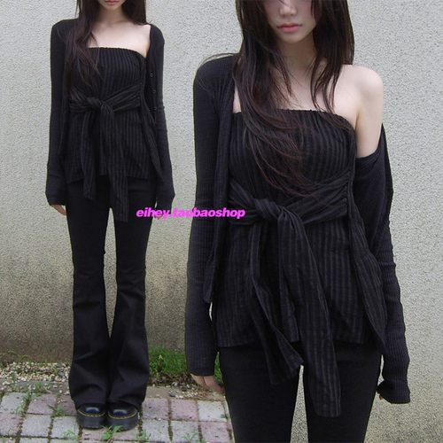 绑带性感上衣百搭半身裙时尚两穿