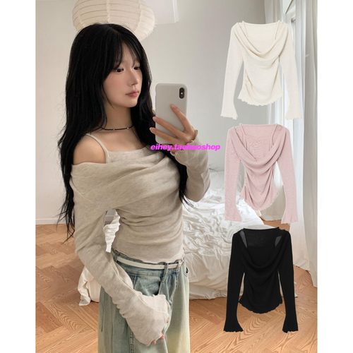 eihey诶嘿针织纯欲风显瘦上衣女