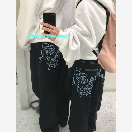 eihey诶嘿休闲牛仔裤长裤女