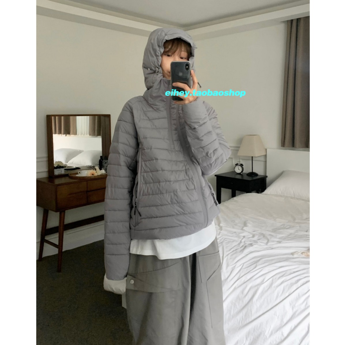 eihey诶嘿连帽面包服显瘦外套女