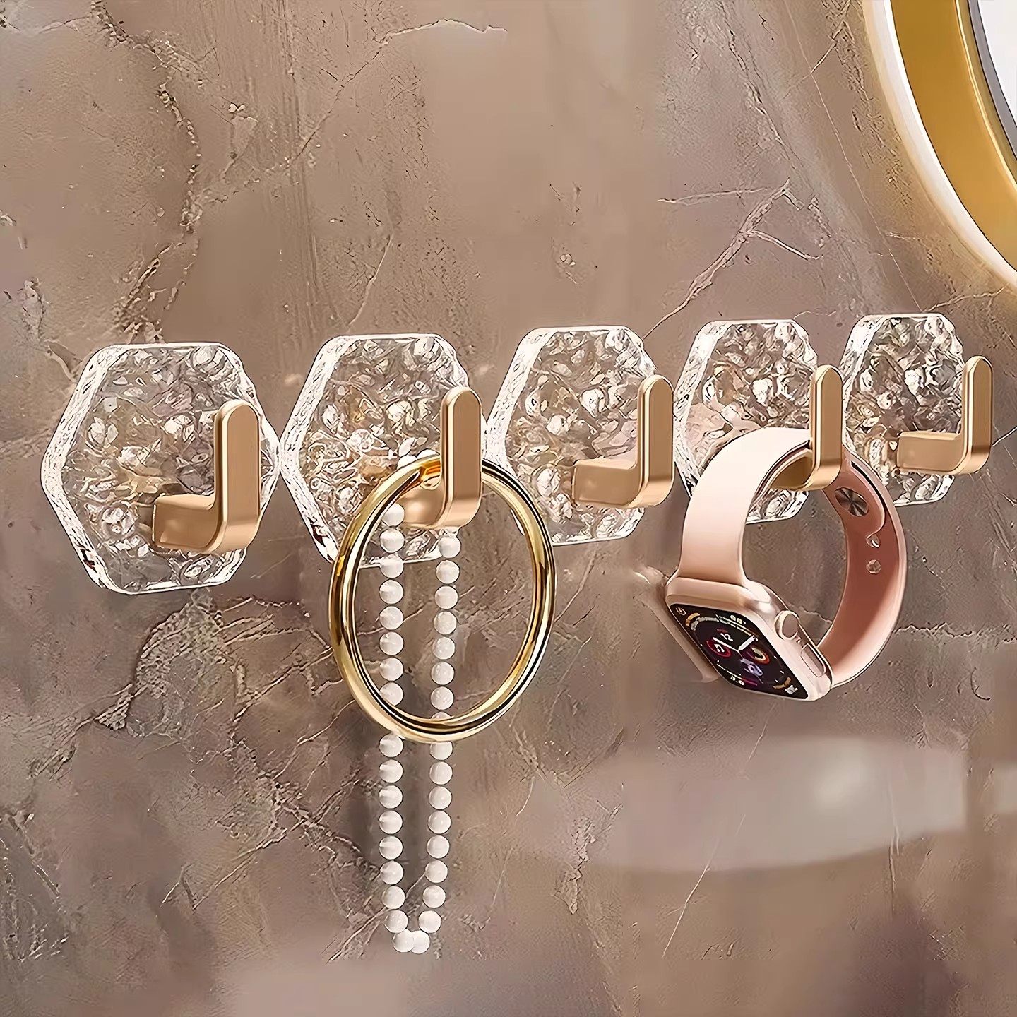 水波纹挂钩轻奢免打孔卫生间厕所强力粘胶墙壁挂门后无痕宿舍粘钩,家庭/个人清洁工具,粘钩,淘宝优惠券,粉丝福利购,淘宝优惠卷