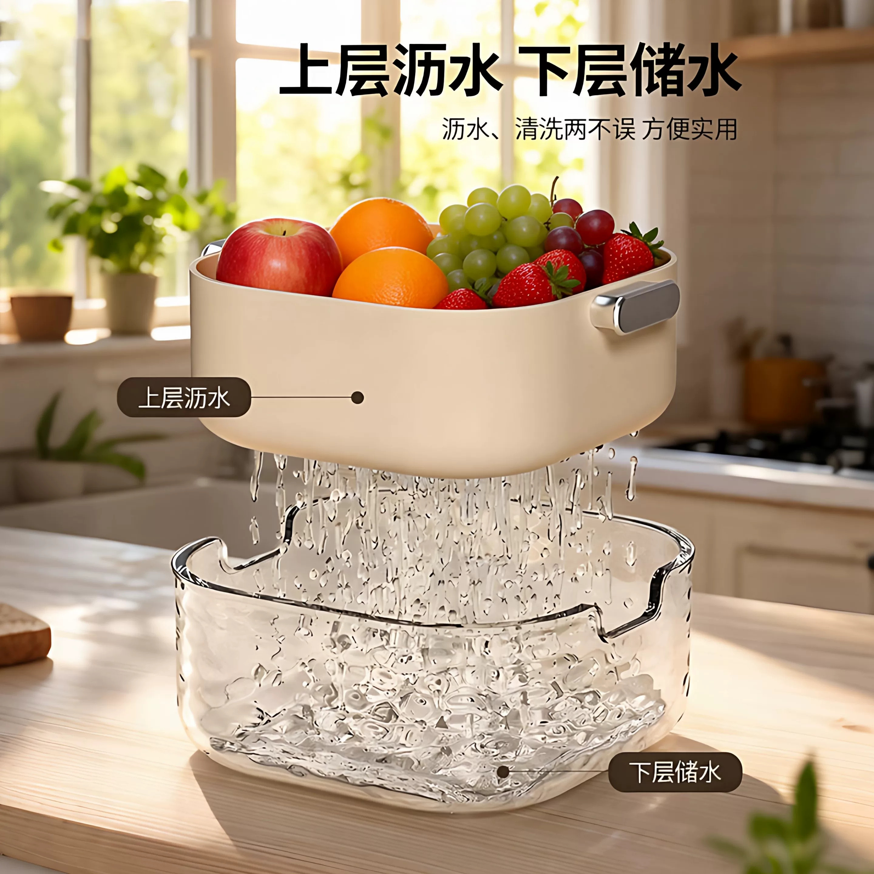 洗菜盆沥水篮厨房家用洗水果盘