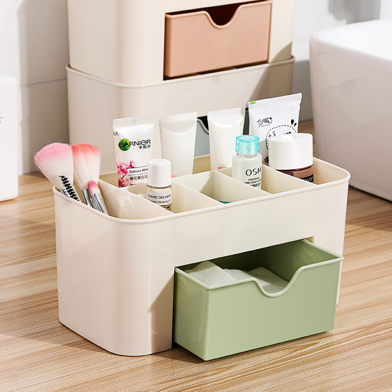 家用化妆品抽屉口红收纳盒桌面遥控器置物架宿舍梳妆台首饰化妆盒使用感如何?