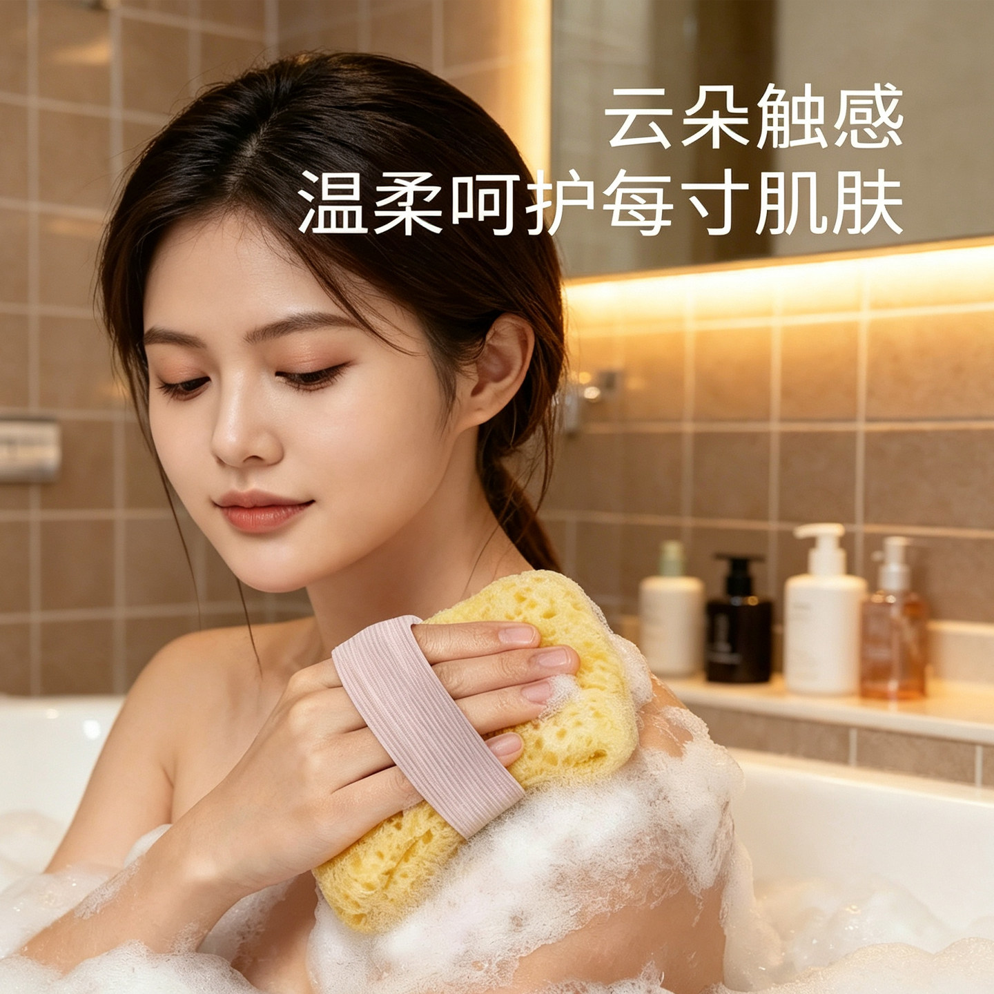 蜂窝沐浴海绵浴花球高档不散花超柔洗澡浴球花搓澡海绵起泡神器