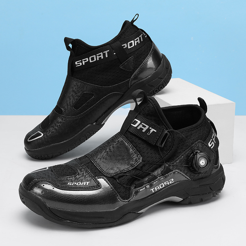 新款乒乓球鞋男女运动鞋旋转扣羽毛球鞋网球鞋儿童大童透气训练鞋