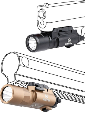 晟帆X300U下挂战术手电筒500LM流明金属爆闪强光描准器20mm导轨枪