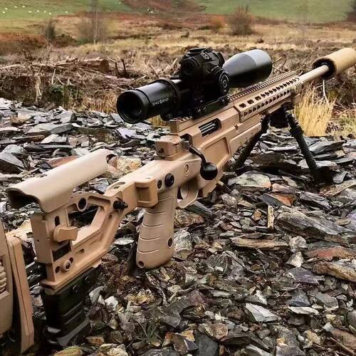 仿真手拉抛壳msr狙击枪拉栓射击