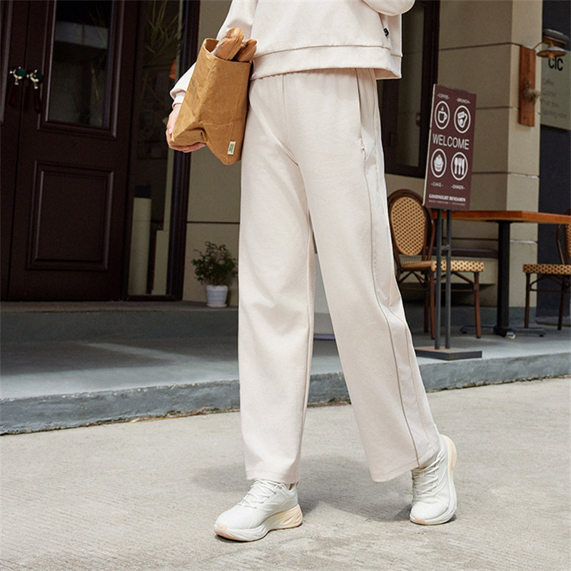 乔丹阔腿裤女2025春款透气宽松休闲运动长裤商场同款QDEKL2251060