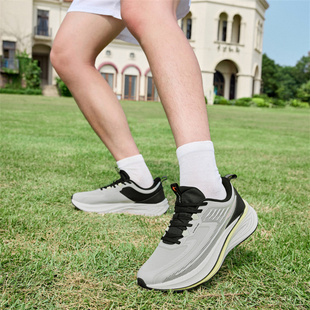 乔丹长风2跑步鞋男款2026春款皮面防水休闲运动鞋男QDB023261201G