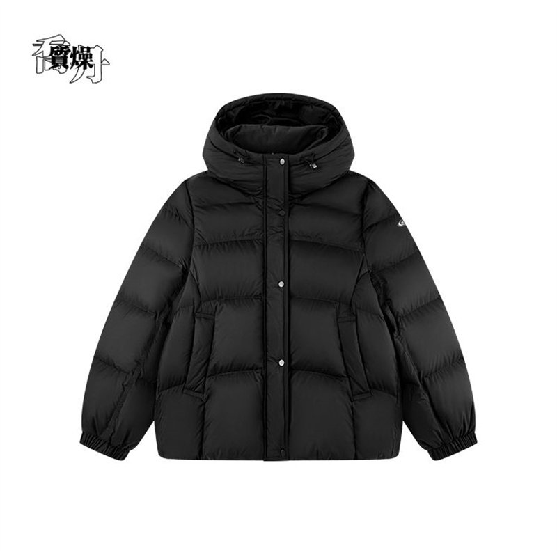 乔丹羽绒服女2025新款冬季保暖加厚面包服短款外套QDLGM2254241B
